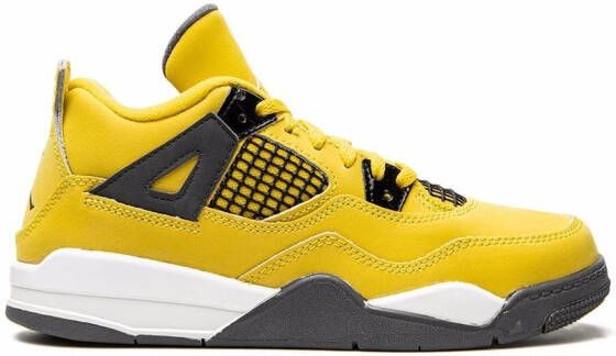 Jordan Kids "Air Jordan 4 Retro Lightning sneakers" Geel