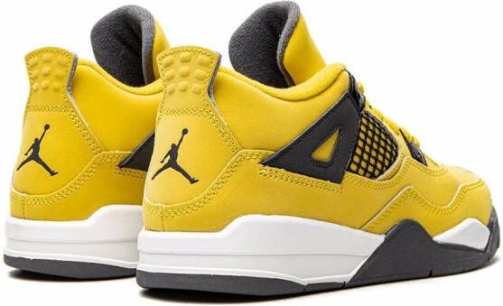 Jordan Kids "Air Jordan 4 Retro Lightning sneakers" Geel
