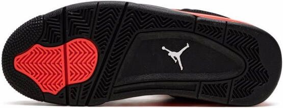 Jordan Kids Air Jordan 4 Retro “Red Thunder” sneakers Zwart