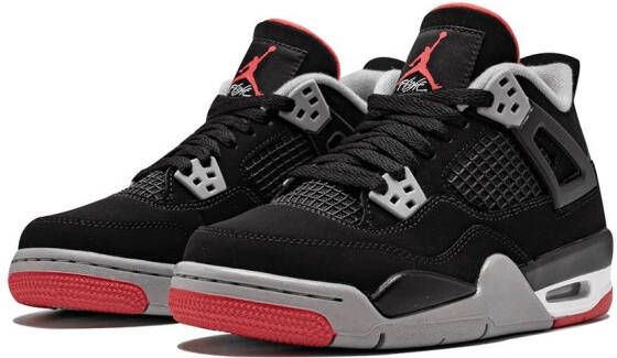 Jordan Kids Air Jordan 4 Retro sneakers Zwart