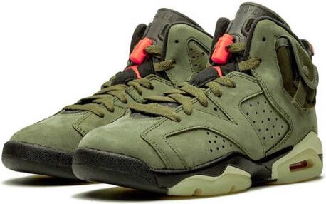 Jordan Kids Air Jordan 6 GS 'Travis Scott' sneakers Groen