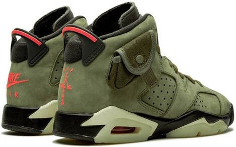 Jordan Kids Air Jordan 6 GS 'Travis Scott' sneakers Groen