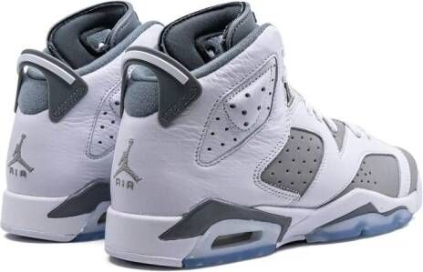Jordan Kids "Air Jordan 6 Mid BG Cool Grey sneakers" Wit