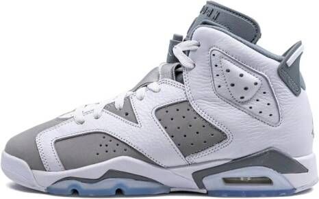 Jordan Kids "Air Jordan 6 Mid BG Cool Grey sneakers" Wit