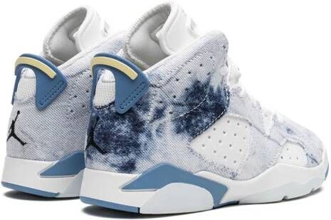 Jordan Kids "Air Jordan 6 Retro Washed Denim sneakers" Wit