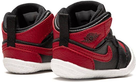 Jordan Kids Jordan 1 Crib bootie sneakers Zwart