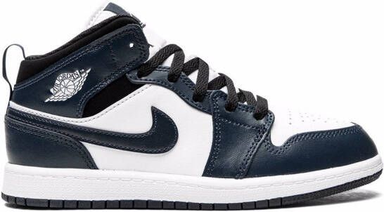 Jordan Kids "Jordan 1 Mid Armory Navy sneakers" Blauw