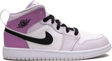 Jordan Kids "Air Jordan 1 Mid Barely Grape sneakers" Paars