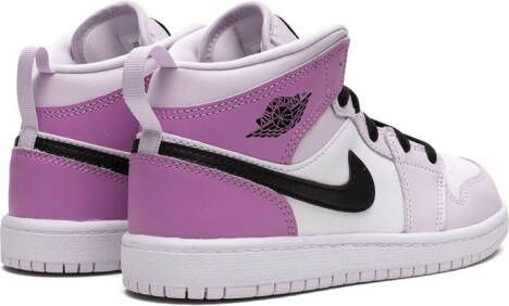 Jordan Kids "Air Jordan 1 Mid Barely Grape sneakers" Paars