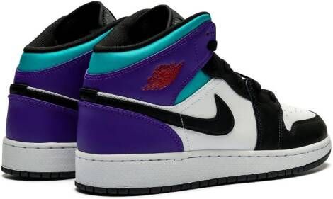 Jordan Kids Jordan 1 Mid GS "Aqua" sneakers Zwart