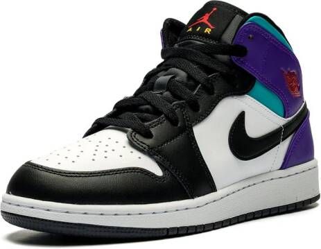 Jordan Kids Jordan 1 Mid GS "Aqua" sneakers Zwart