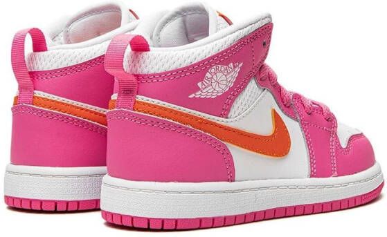 Jordan Kids Air Jordan 1 Mid "Pinksicle Orange" sneakers Roze