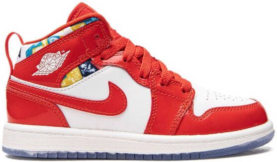 Jordan Kids Jordan 1 Mid SE sneakers Rood