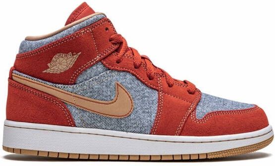 Jordan Kids Jordan 1 Mid sneakers Rood