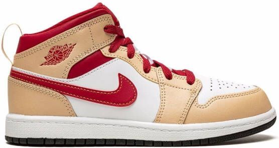 Jordan Kids Jordan 1 Mid sneakers Wit