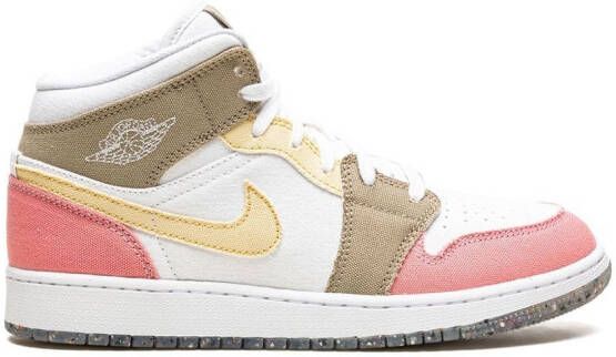 Jordan Kids Jordan 1 Mid sneakers Wit