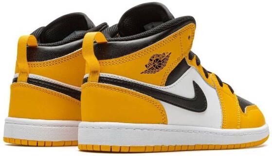 Jordan Kids Jordan 1 Mid 'Taxi' sneakers Geel