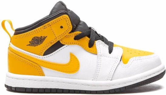 Jordan Kids Jordan 1 mid-top sneakers Geel