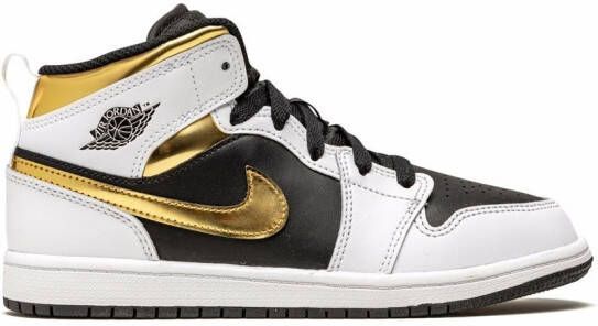 Jordan Kids Jordan 1 mid-top sneakers Wit