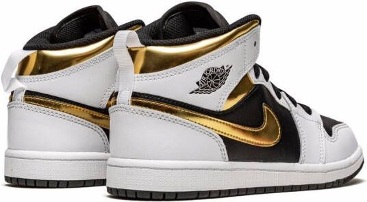 Jordan Kids Jordan 1 mid-top sneakers Wit