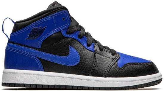 Jordan Kids Jordan 1 mid-top sneakers Zwart