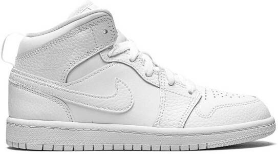 Jordan Kids Jordan 1 (PS) mid-top sneakers Wit