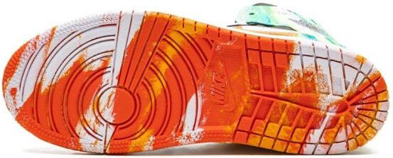 Jordan Kids "Jordan 1 SE Wavy sneakers" Wit