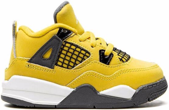 Jordan Kids Jordan 4 low-top sneakers Geel