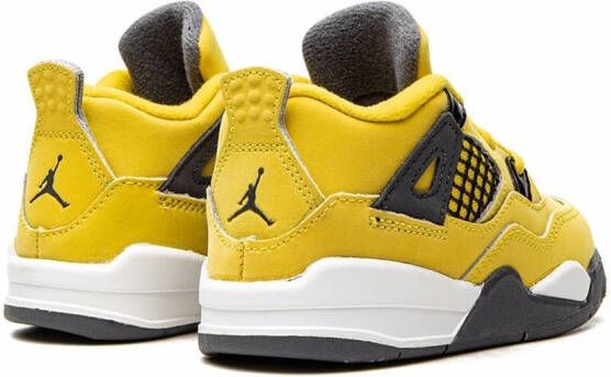 Jordan Kids Jordan 4 low-top sneakers Geel