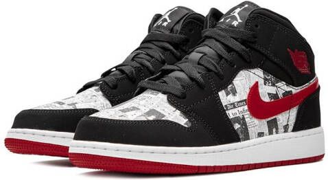 Jordan Kids TEEN Air Jordan 1 high-top sneakers Zwart