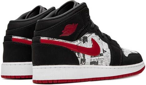 Jordan Kids TEEN Air Jordan 1 high-top sneakers Zwart