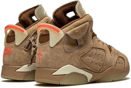 Jordan Kids "x Travis Scott Air Jordan 6 Retro British Khaki sneakers" Bruin