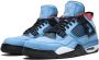 Jordan Nike x Travis Scott Air 4 Retro sneakers Blauw - Thumbnail 2