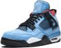 Jordan Nike x Travis Scott Air 4 Retro sneakers Blauw - Thumbnail 4