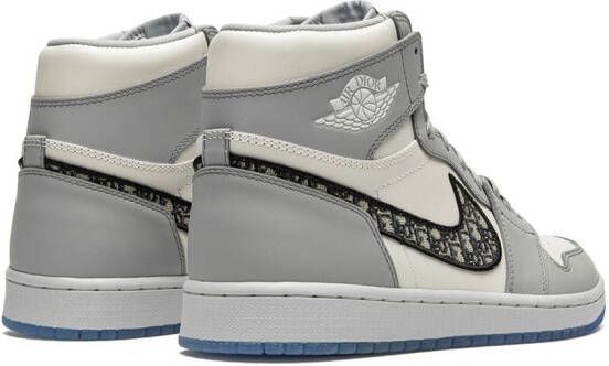 Jordan x Dior Air 1 high-top sneakers Wit