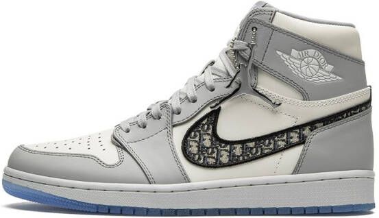 Jordan x Dior Air 1 high-top sneakers Wit