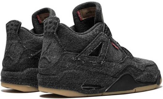 Jordan x Levi's Air 4 Retro NRG sneakers Zwart