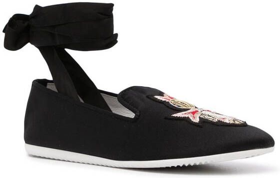 Joshua Sanders Loafers met enkelstrik Zwart