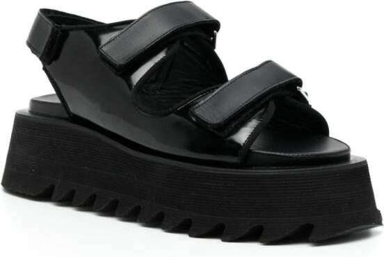 Junya Watanabe Sandalen met plateauzool Zwart