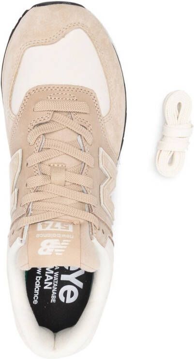 Junya Watanabe MAN x New Balance sneakers met geborduurd logo Beige