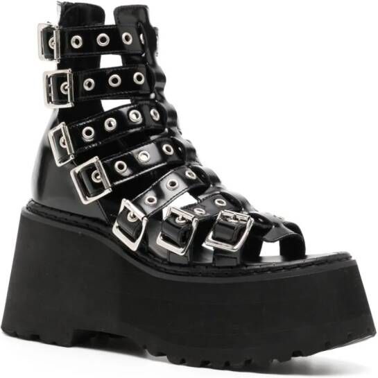 Junya Watanabe Sandalen met plateauzool Zwart