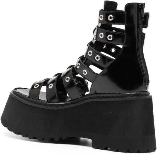 Junya Watanabe Sandalen met plateauzool Zwart