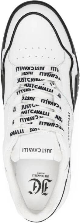 Just Cavalli Chunky sneakers met logo-reliëf Wit