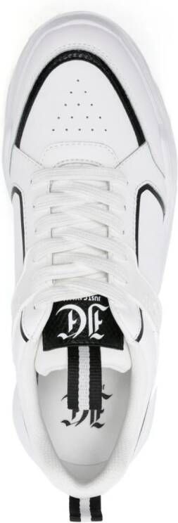 Just Cavalli Chunky sneakers met logo-reliëf Wit