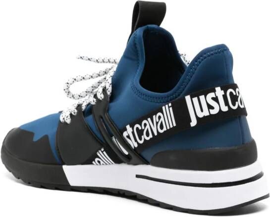 Just Cavalli Chunky sneakers met mesh Blauw