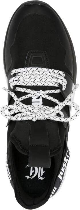 Just Cavalli Chunky sneakers met mesh Zwart