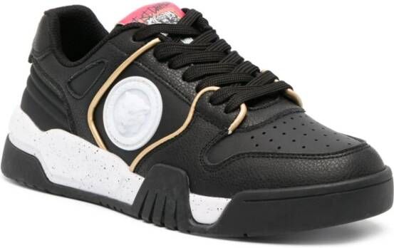 Just Cavalli Leren sneakers Zwart