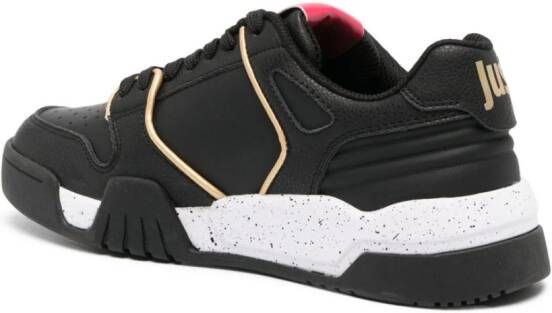 Just Cavalli Leren sneakers Zwart