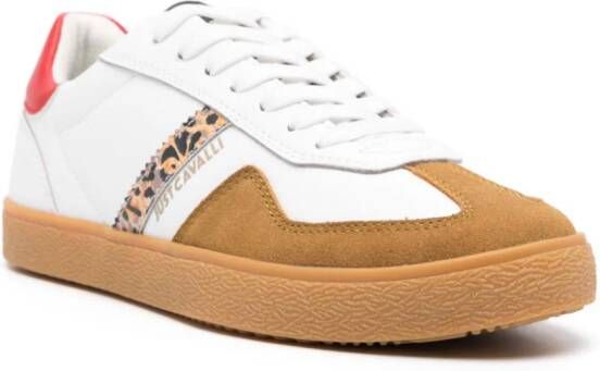 Just Cavalli Sneakers met contrasterend vlak Wit
