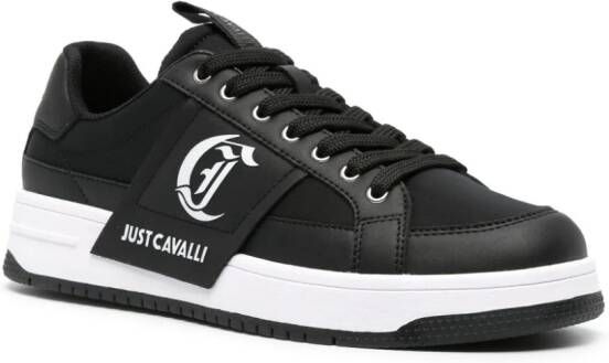 Just Cavalli Sneakers met logo-reliëf met vlakken Zwart